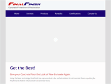 Tablet Screenshot of finalfinish.biz
